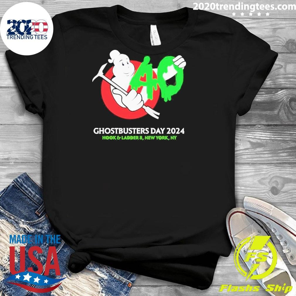 Nice Ghostbusters Day 2024 40th Anniversary - Adult & Kids T-Shirts, Sweatshirts & Hoodies apparel design preview 3