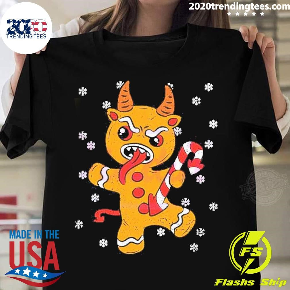 Nice Gingerbread Man Krampus Christmas - Adult & Kids T-Shirts, Sweatshirts & Hoodies apparel design preview 1