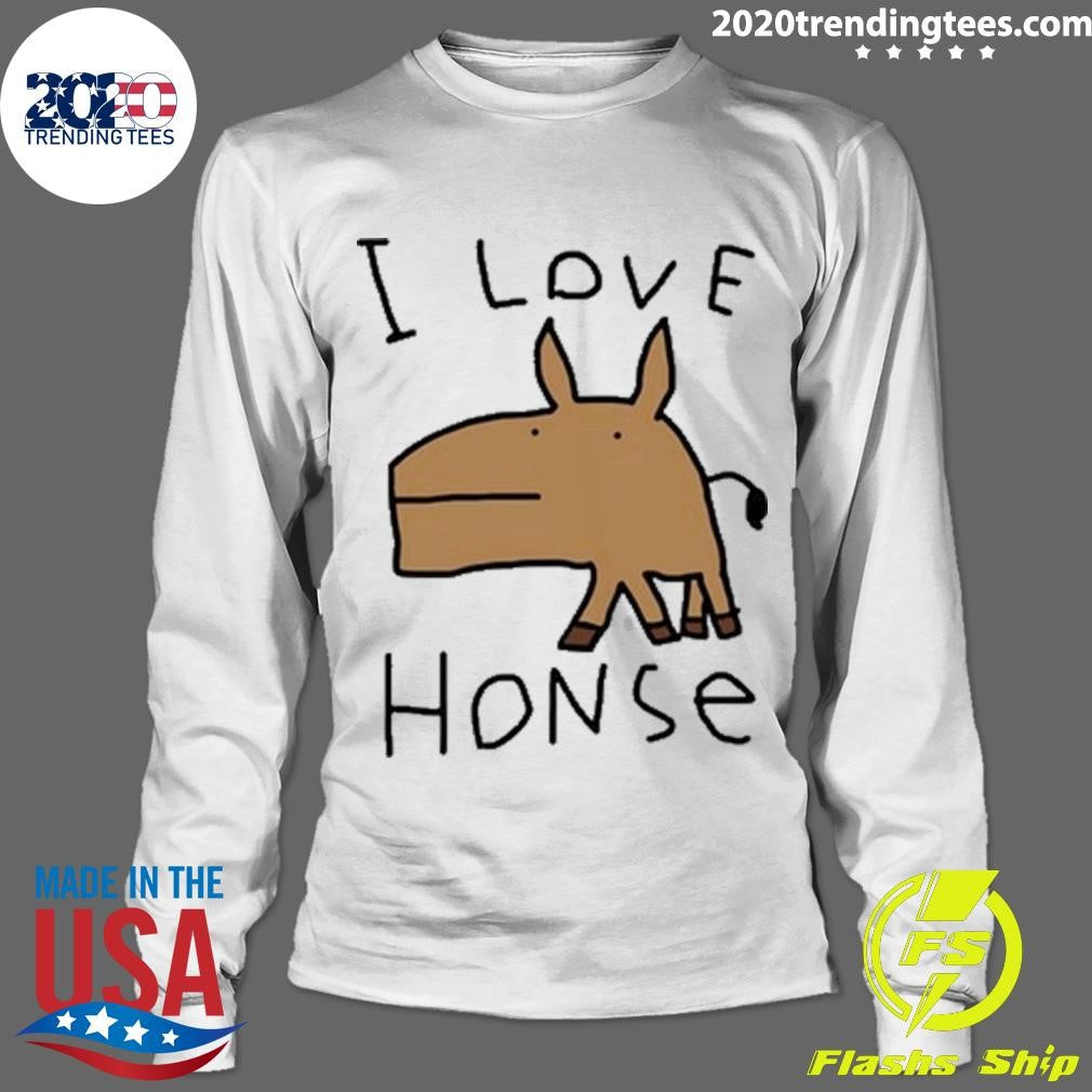 Nice I Love Honse - Adult & Kids T-Shirts, Sweatshirts & Hoodies apparel design preview 4