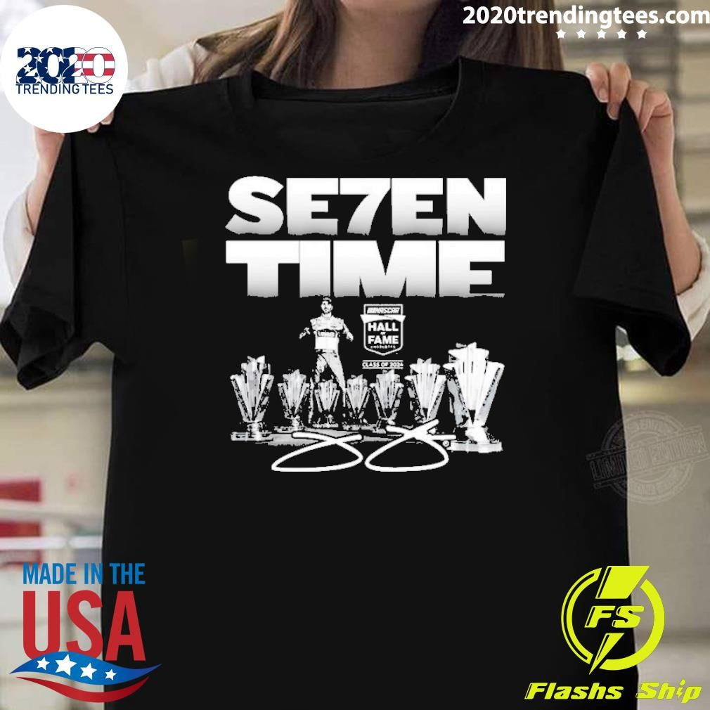 Nice Jimmie Johnson Checkered Flag Sports Nascar Hall - Adult & Kids T-Shirts, Sweatshirts & Hoodies apparel design preview 1
