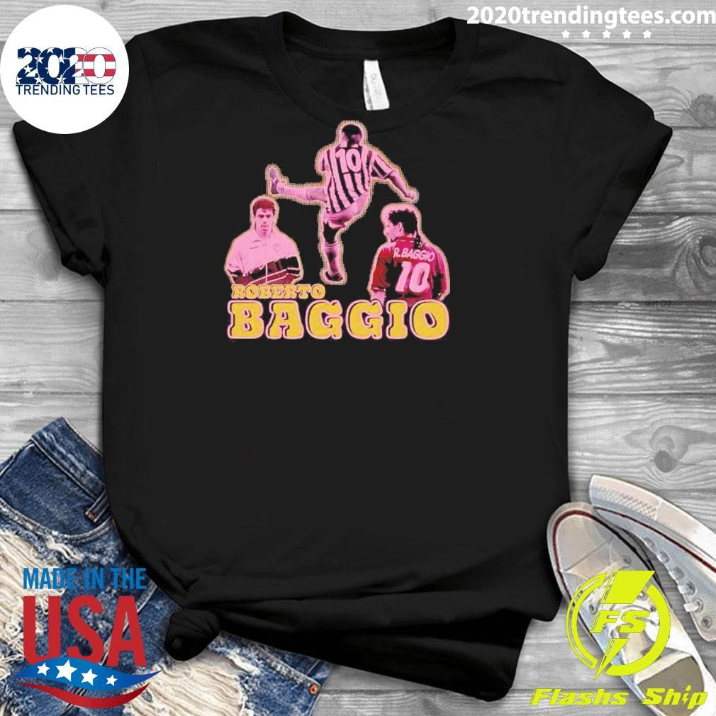 Nice Juventus Roberto Baggio Graphic - Adult & Kids T-Shirts, Sweatshirts & Hoodies apparel design preview 3