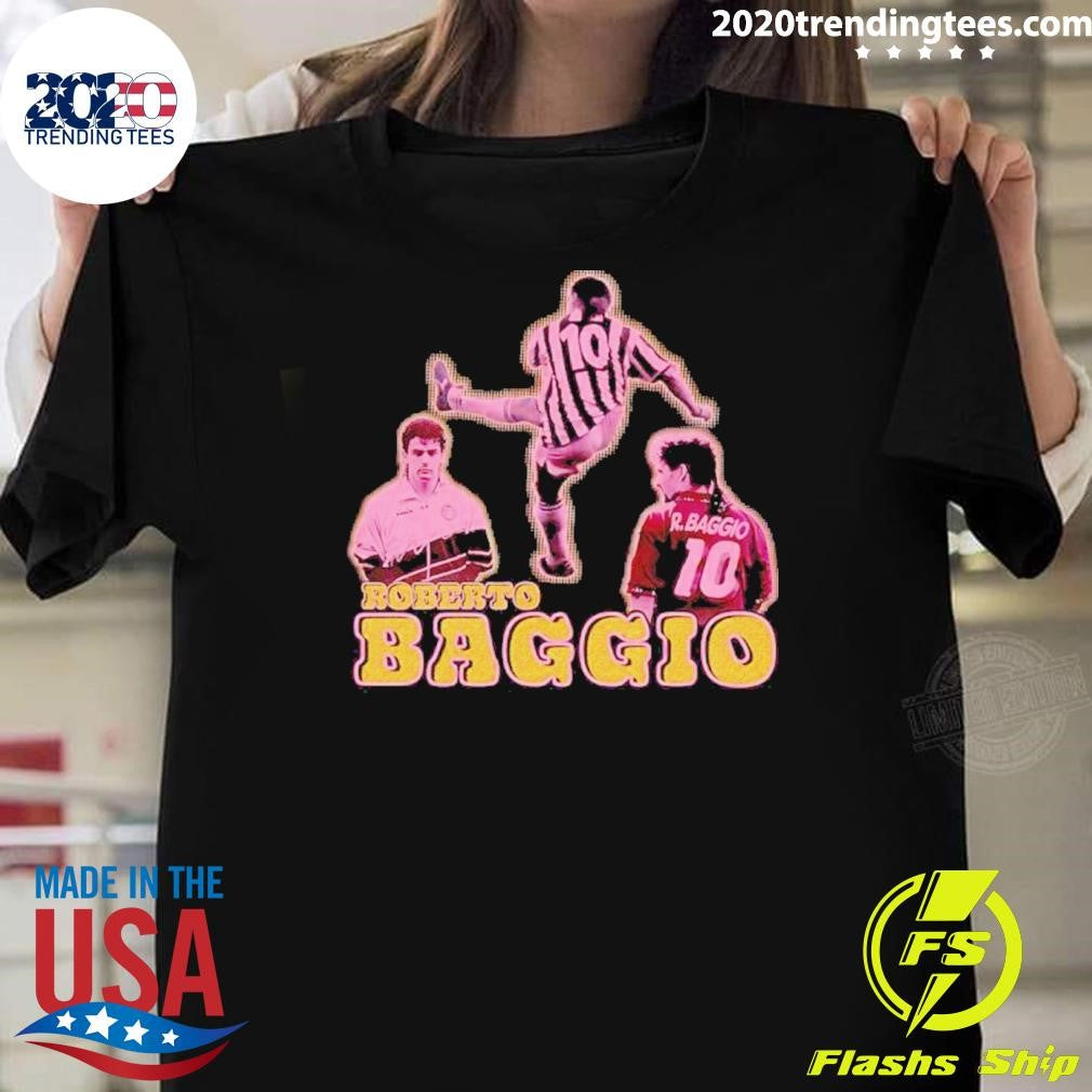 Nice Juventus Roberto Baggio Graphic - Adult & Kids T-Shirts, Sweatshirts & Hoodies apparel design preview 1