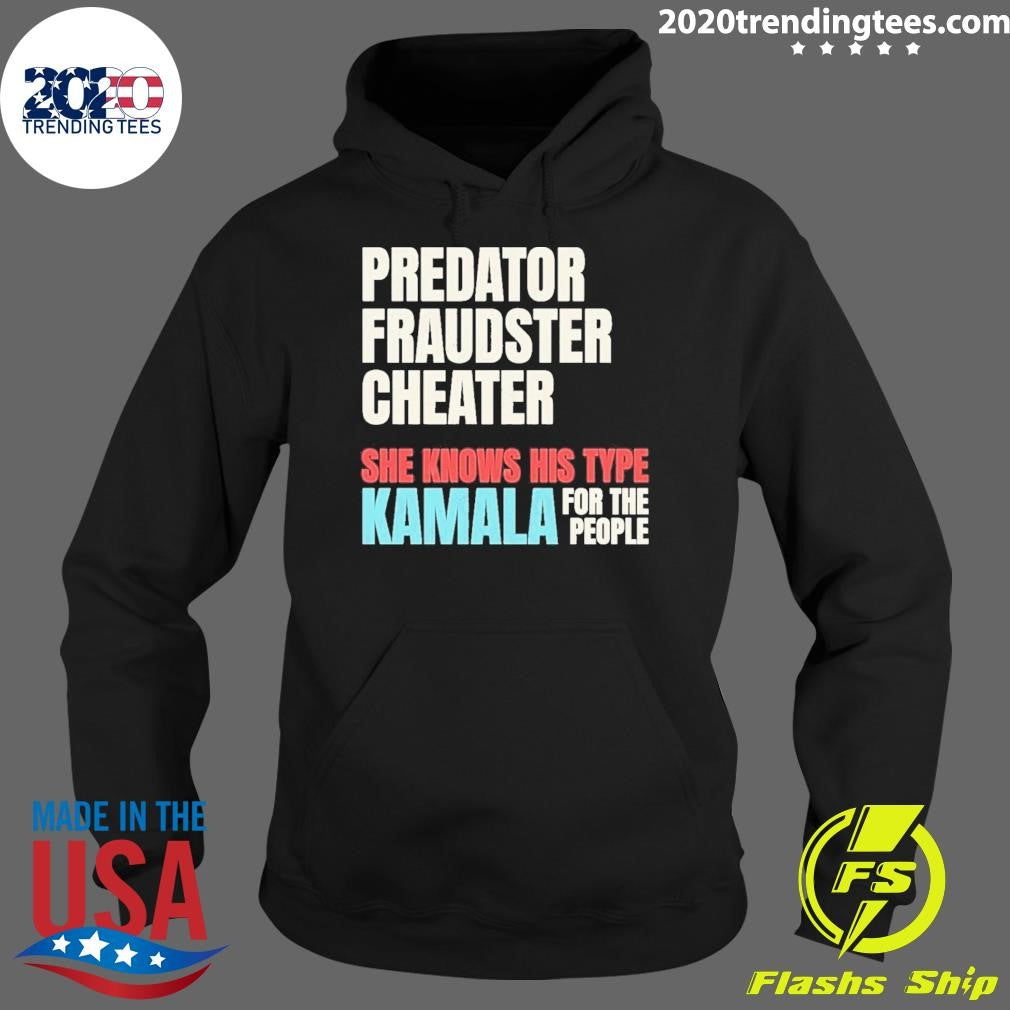Nice Kamala Harris She Knows His Type 2024 - Adult & Kids T-Shirts, Sweatshirts & Hoodies apparel design preview 2