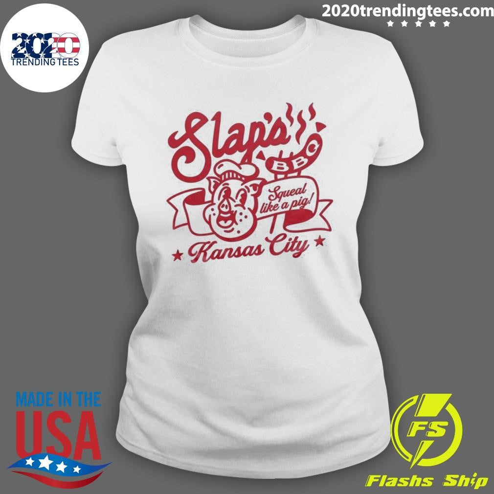 Nice Kansas City Slap's Bbq Squeal Like A Pig - Adult & Kids T-Shirts, Sweatshirts & Hoodies apparel design preview 3