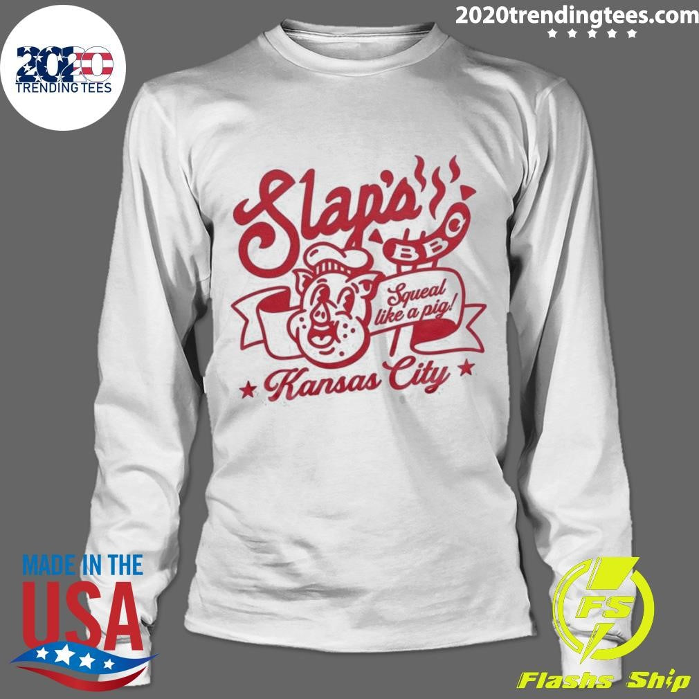 Nice Kansas City Slap's Bbq Squeal Like A Pig - Adult & Kids T-Shirts, Sweatshirts & Hoodies apparel design preview 4