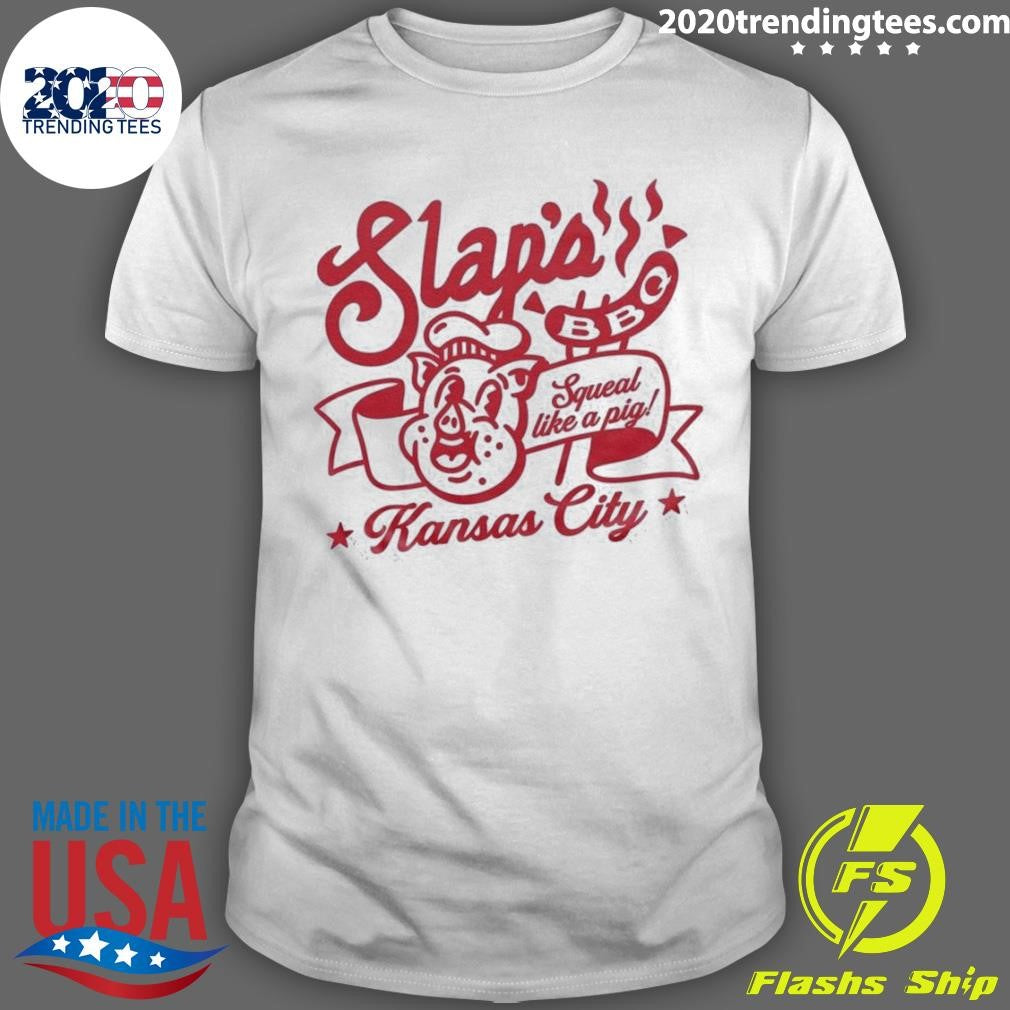 Nice Kansas City Slap's Bbq Squeal Like A Pig - Adult & Kids T-Shirts, Sweatshirts & Hoodies apparel design preview 1