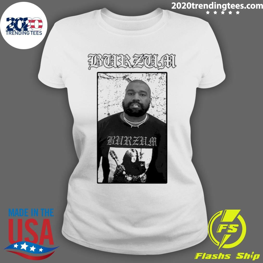 Nice Kanye West Wearing Burzum - Adult & Kids T-Shirts, Sweatshirts & Hoodies apparel design preview 3