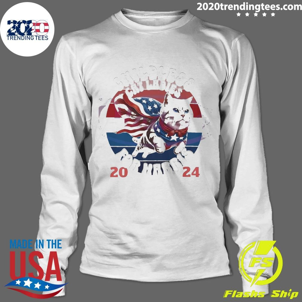 Nice Ladies For Harris 2024 Election Childless Cat - Adult & Kids T-Shirts, Sweatshirts & Hoodies apparel design preview 4