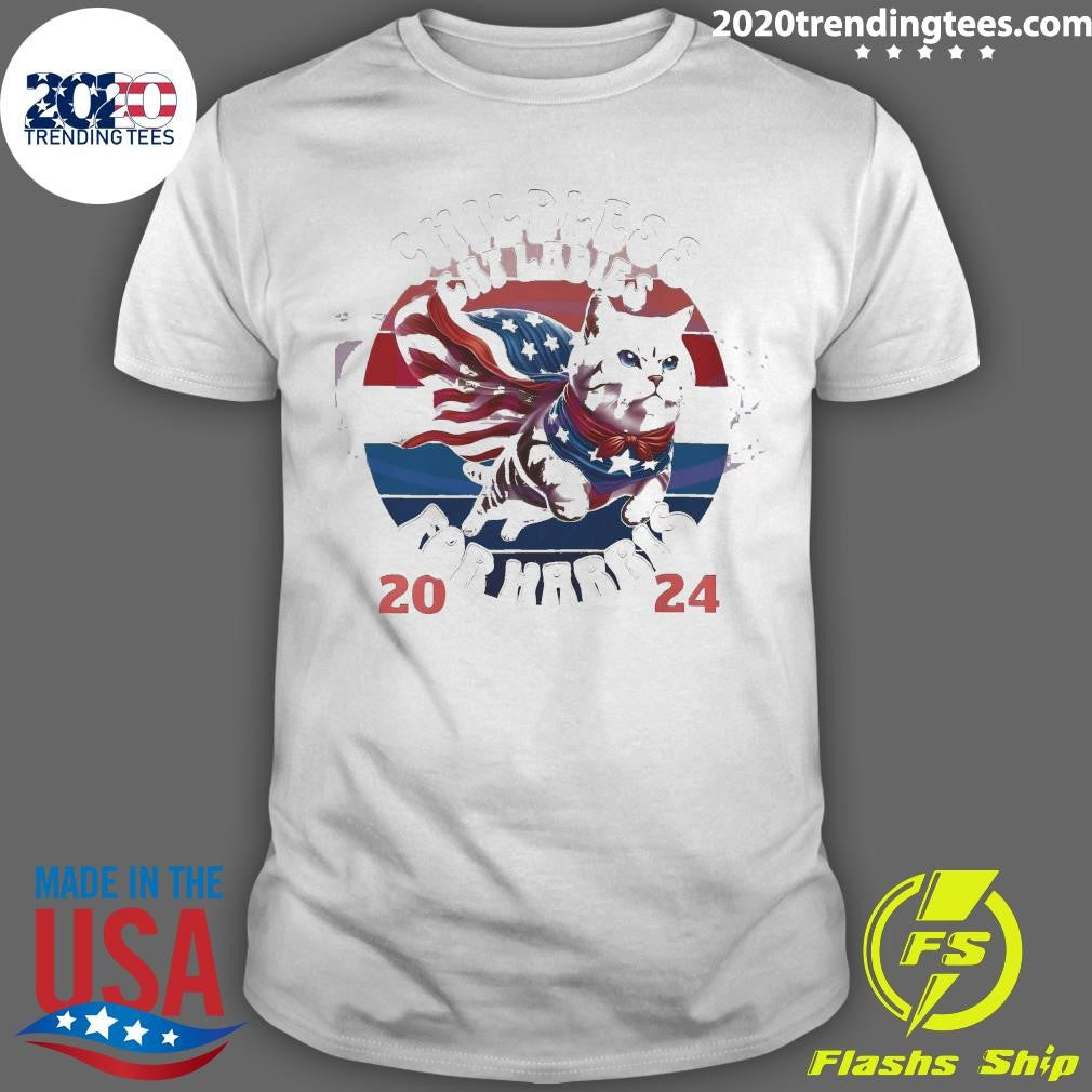 Nice Ladies For Harris 2024 Election Childless Cat - Adult & Kids T-Shirts, Sweatshirts & Hoodies apparel design preview 1