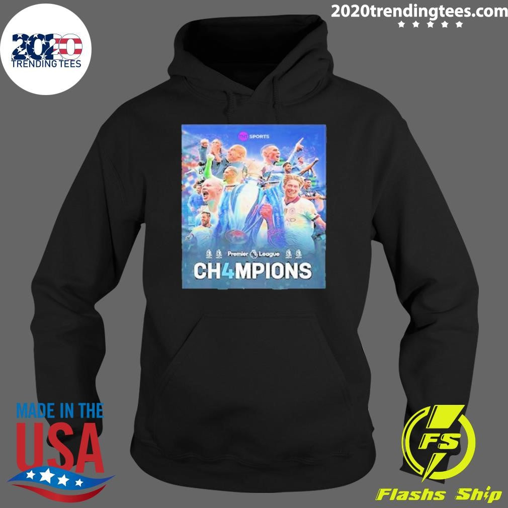 Nice Manchester City Are Premier League Ch4mpions - Adult & Kids T-Shirts, Sweatshirts & Hoodies apparel design preview 2
