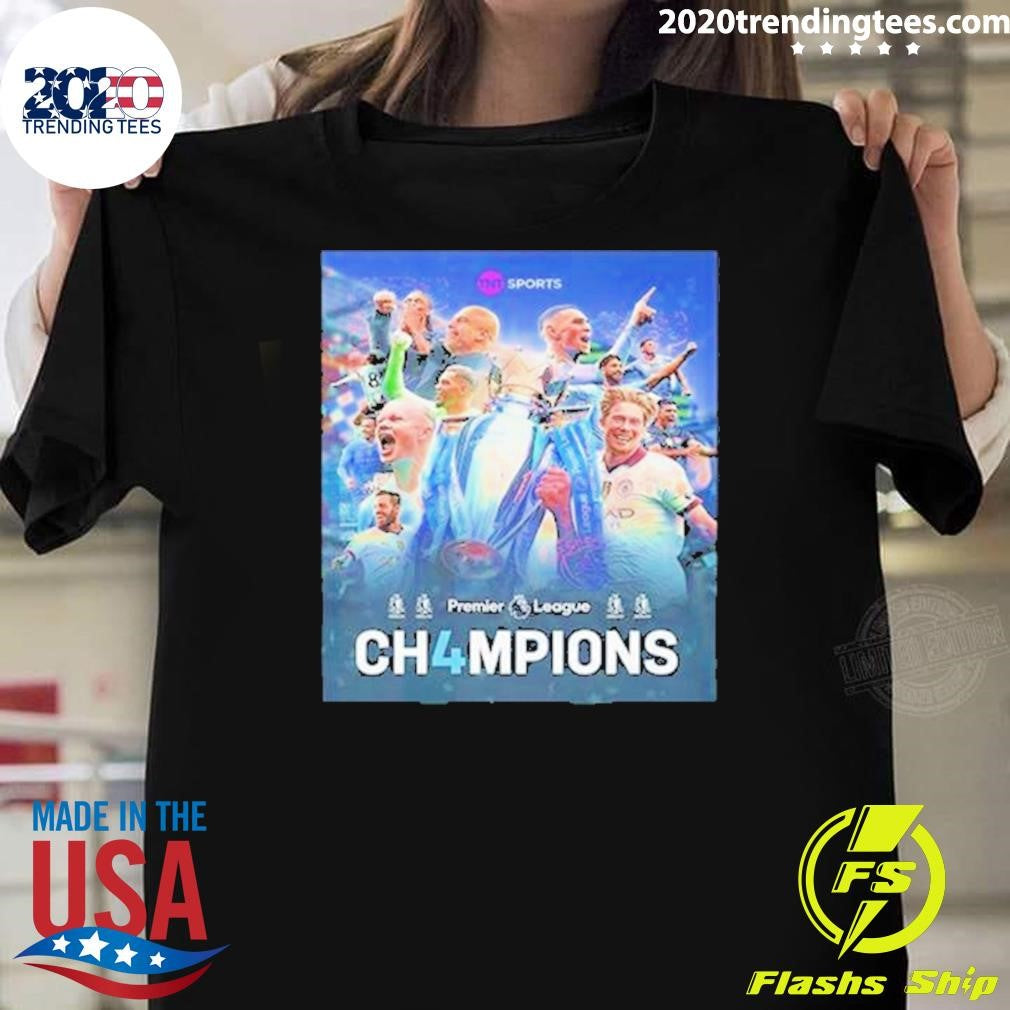 Nice Manchester City Are Premier League Ch4mpions - Adult & Kids T-Shirts, Sweatshirts & Hoodies apparel design preview 1