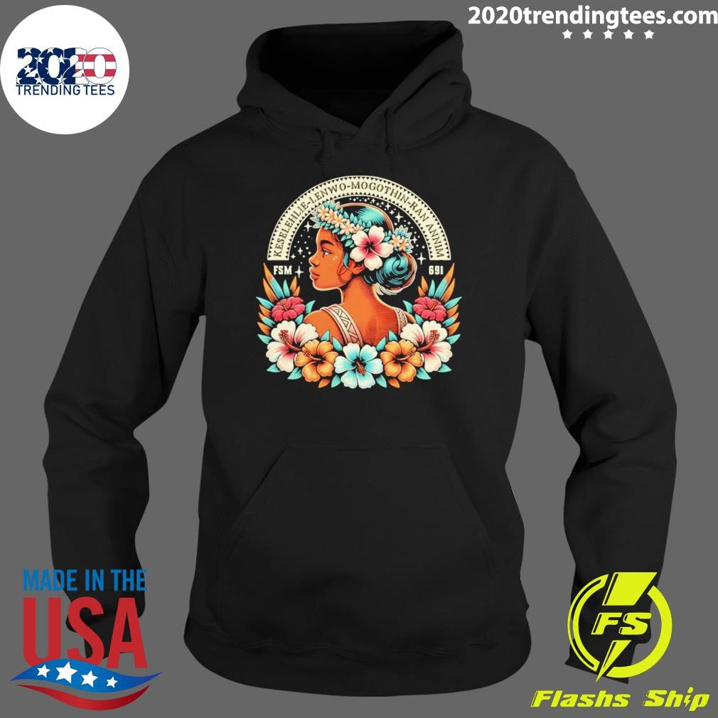 Nice Micronesia Chuuk Yap Kosrae Pohnpei 691 Fsm - Adult & Kids T-Shirts, Sweatshirts & Hoodies apparel design preview 2