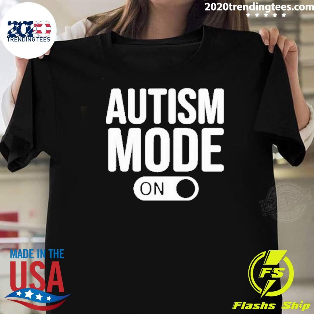 Nice Moonshine Autism Mode On - Adult & Kids T-Shirts, Sweatshirts & Hoodies apparel design preview 1