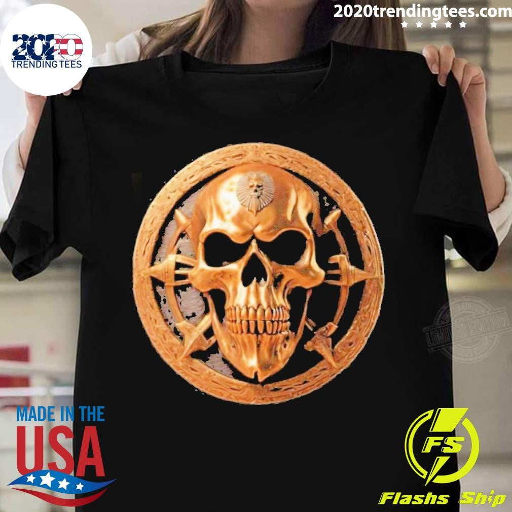 Nice Moto Skull Head Royal Logo - Adult & Kids T-Shirts, Sweatshirts & Hoodies apparel design preview 1