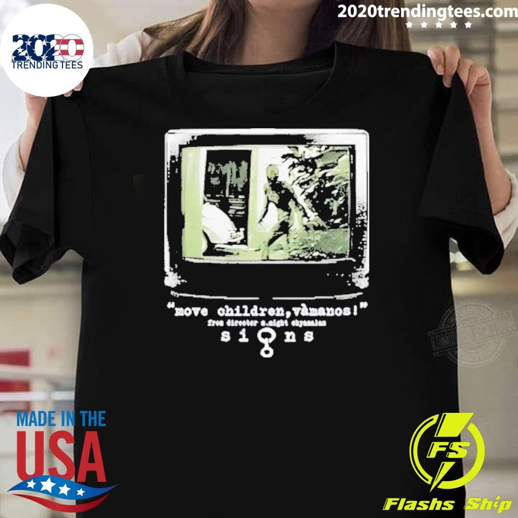 Nice Move Children Vamanos From Director M.Night - Adult & Kids T-Shirts, Sweatshirts & Hoodies apparel design preview 1