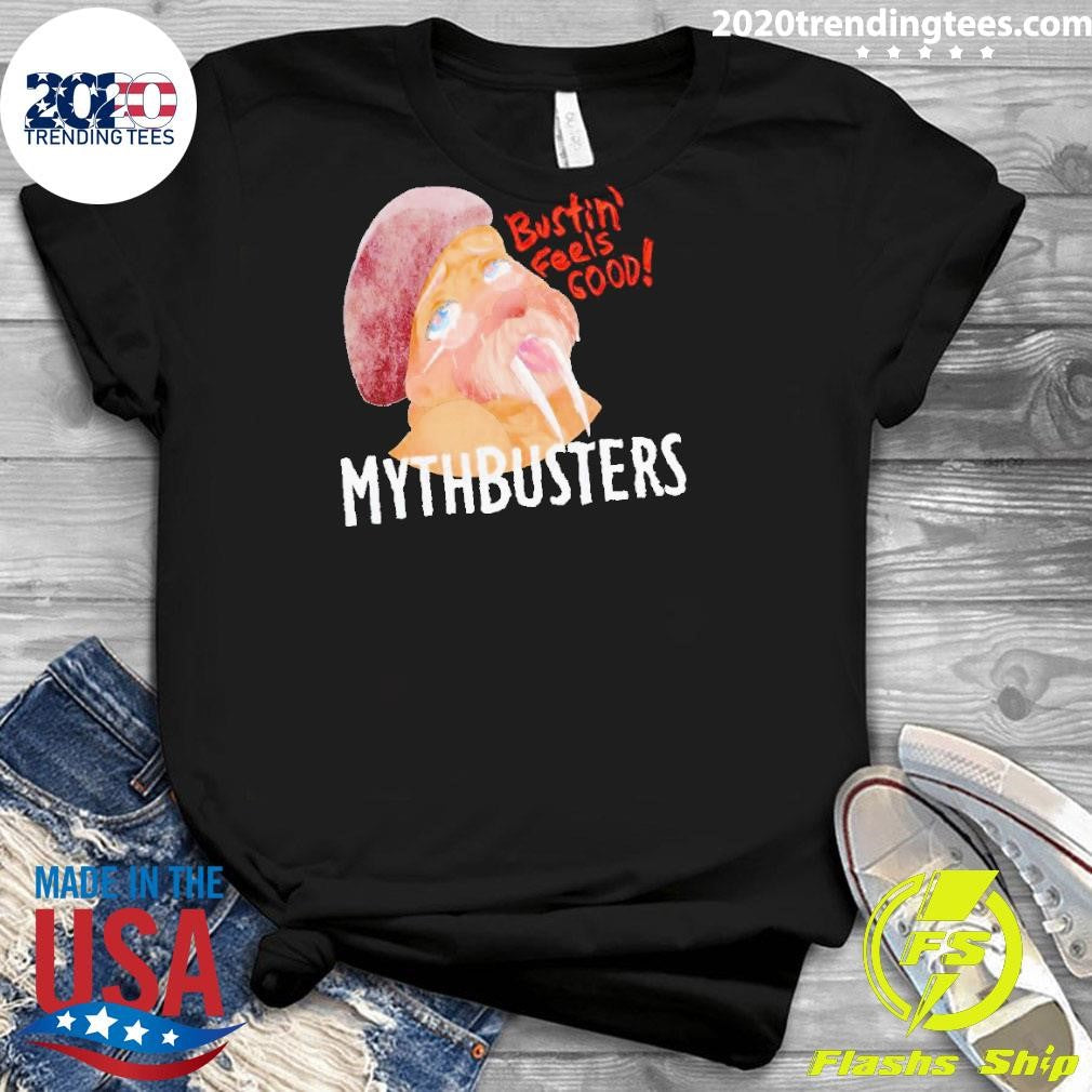 Nice Mythbusters Walrus Busting Feels Good - Adult & Kids T-Shirts, Sweatshirts & Hoodies apparel design preview 3