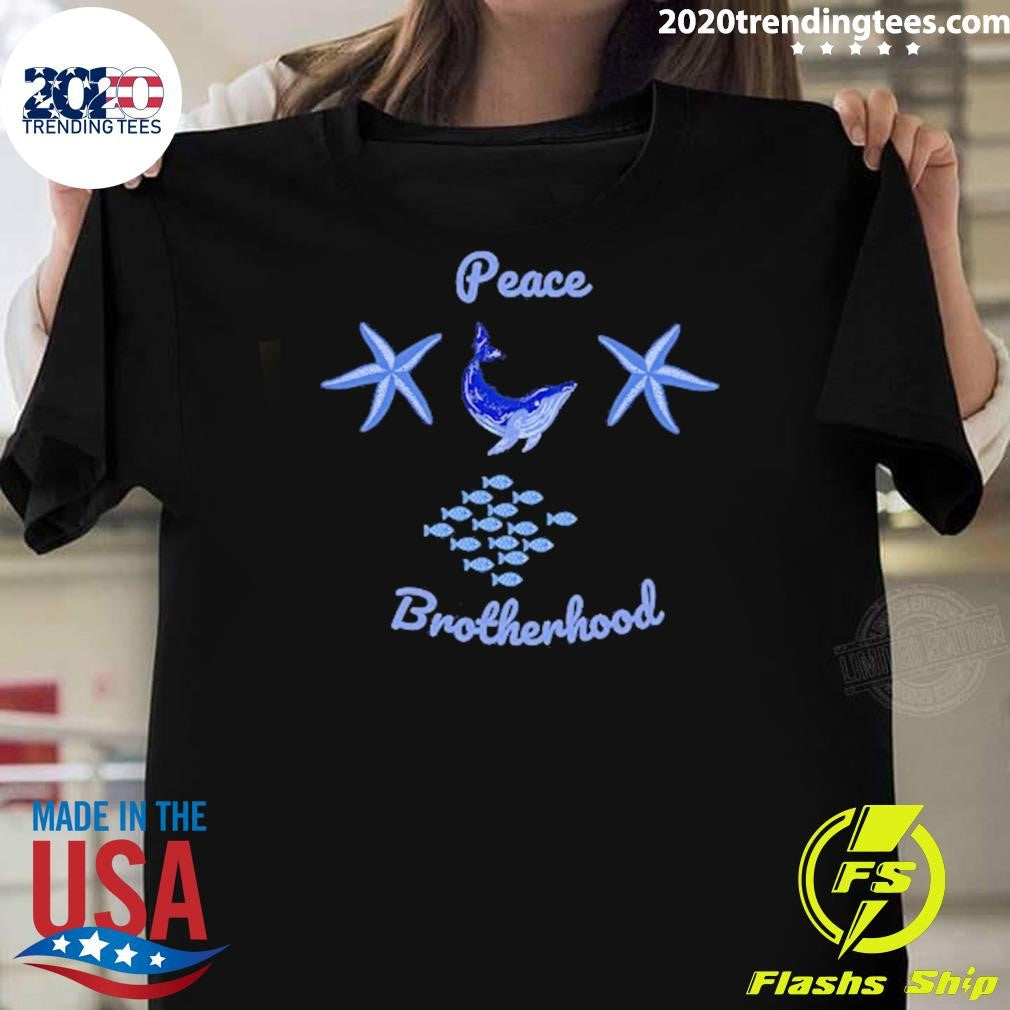 Nice Ocean Creatures Happy Life Peace Brotherhood - Adult & Kids T-Shirts, Sweatshirts & Hoodies apparel design preview 1