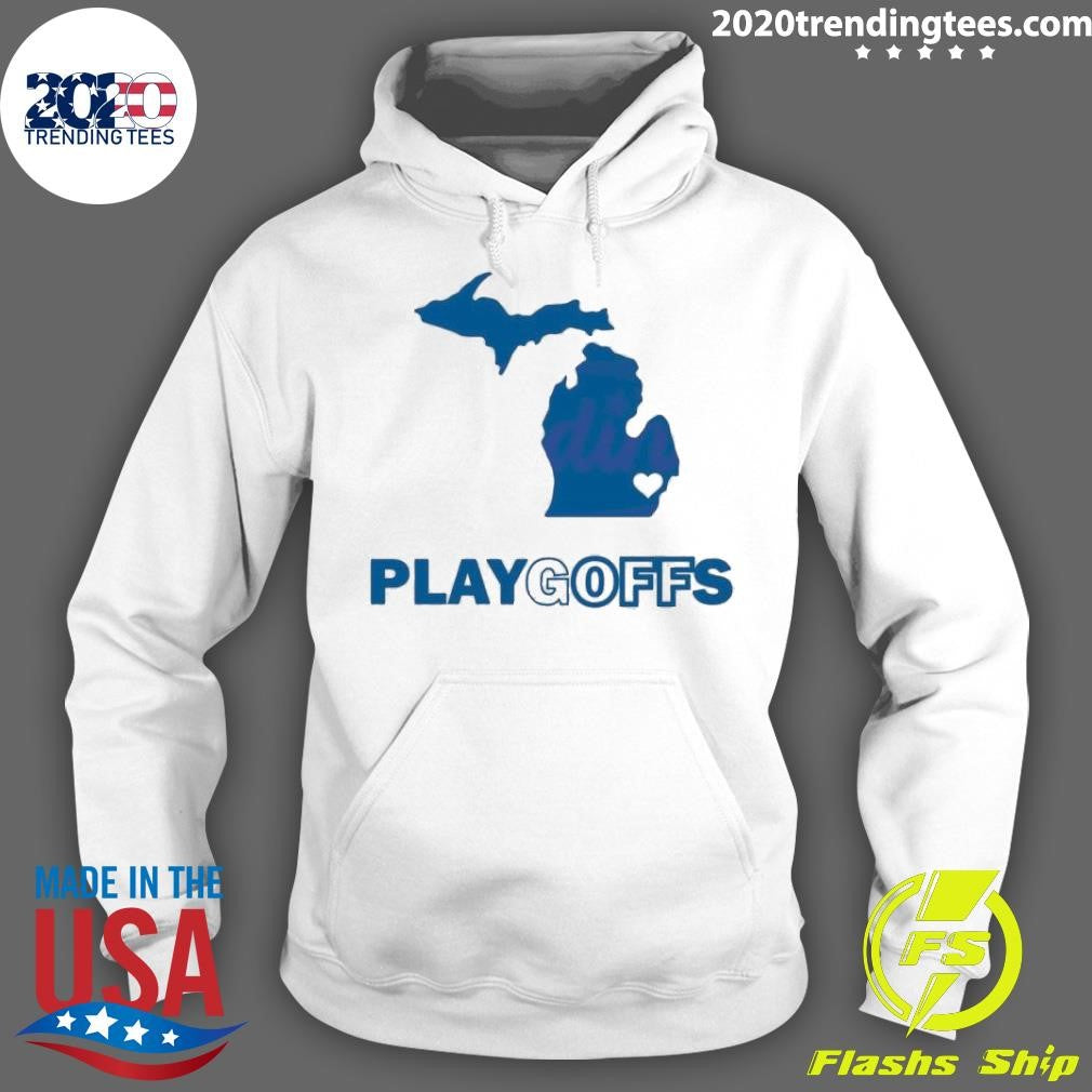 Nice PlayGoffs Detroit Lions Playoffs Jared Goff - Adult & Kids T-Shirts, Sweatshirts & Hoodies apparel design preview 2