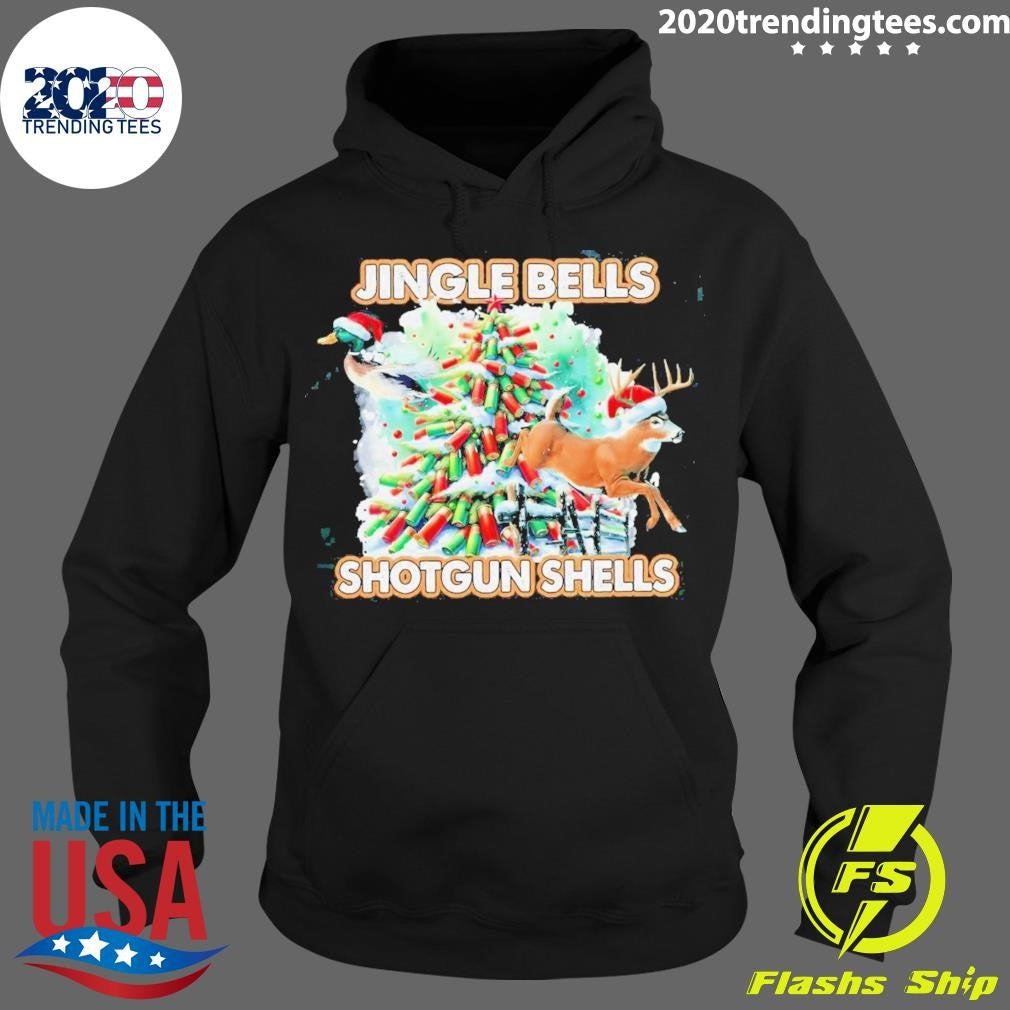 Nice Reindeer Jingle Bells Shotgun Shells Christmas - Adult & Kids T-Shirts, Sweatshirts & Hoodies apparel design preview 2