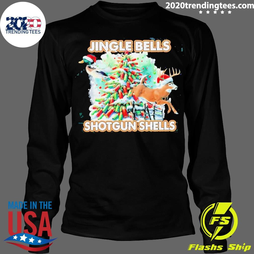 Nice Reindeer Jingle Bells Shotgun Shells Christmas - Adult & Kids T-Shirts, Sweatshirts & Hoodies apparel design preview 4