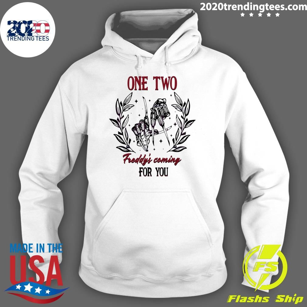 Nice Retro One Two Freddy's Coming For You - Adult & Kids T-Shirts, Sweatshirts & Hoodies apparel design preview 2