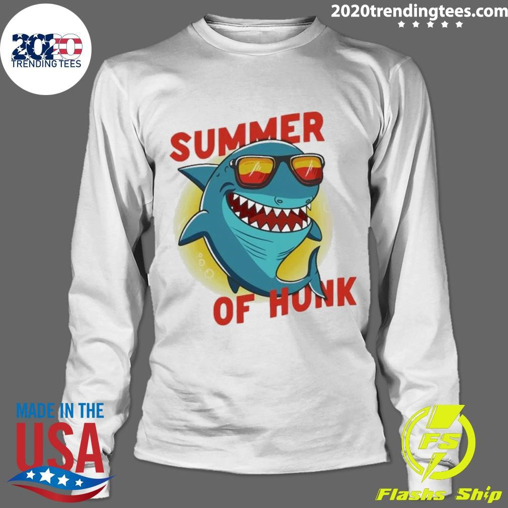 Nice Shark Summer Of Hunk 2024 - Adult & Kids T-Shirts, Sweatshirts & Hoodies apparel design preview 4