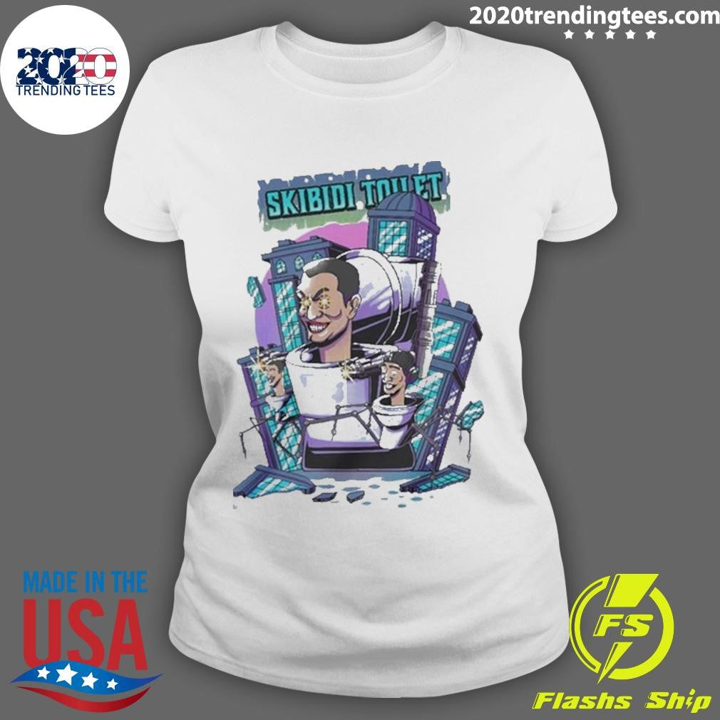 Nice Skibidi Toilet - Adult & Kids T-Shirts, Sweatshirts & Hoodies apparel design preview 3