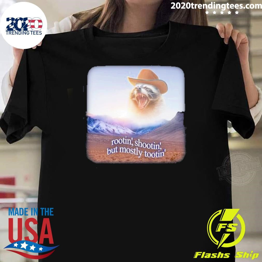 Nice Snazzy Seagull Rootin' Shootin' But Mostly - Adult & Kids T-Shirts, Sweatshirts & Hoodies apparel design preview 1