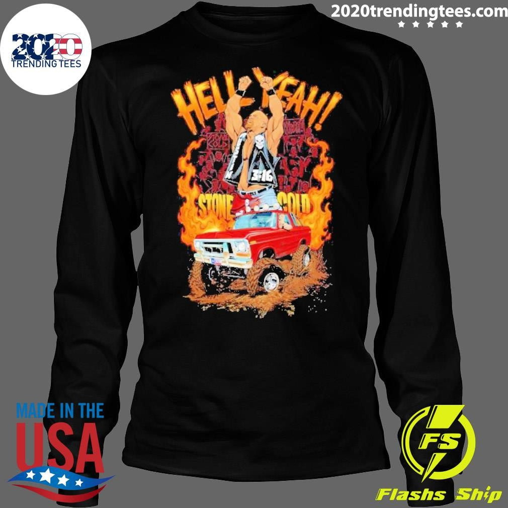 Nice Sp X Wwe Steve Austin Hell Yeah - Adult & Kids T-Shirts, Sweatshirts & Hoodies apparel design preview 4