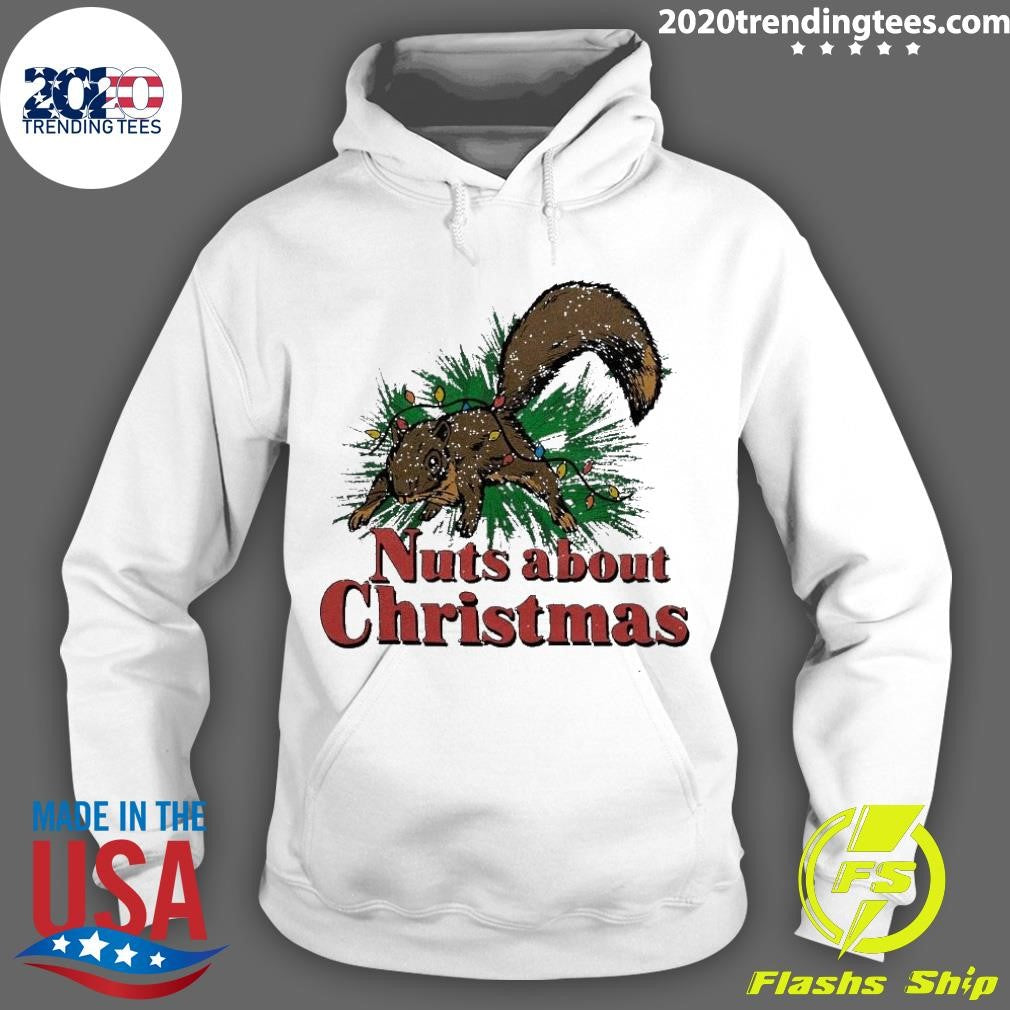 Nice Nuts About Christmas Squirrel Vacation - Adult & Kids T-Shirts, Sweatshirts & Hoodies apparel design preview 2
