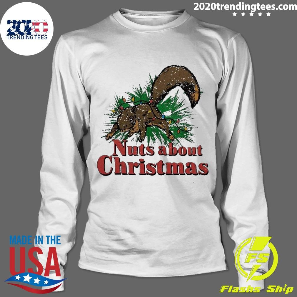 Nice Nuts About Christmas Squirrel Vacation - Adult & Kids T-Shirts, Sweatshirts & Hoodies apparel design preview 4