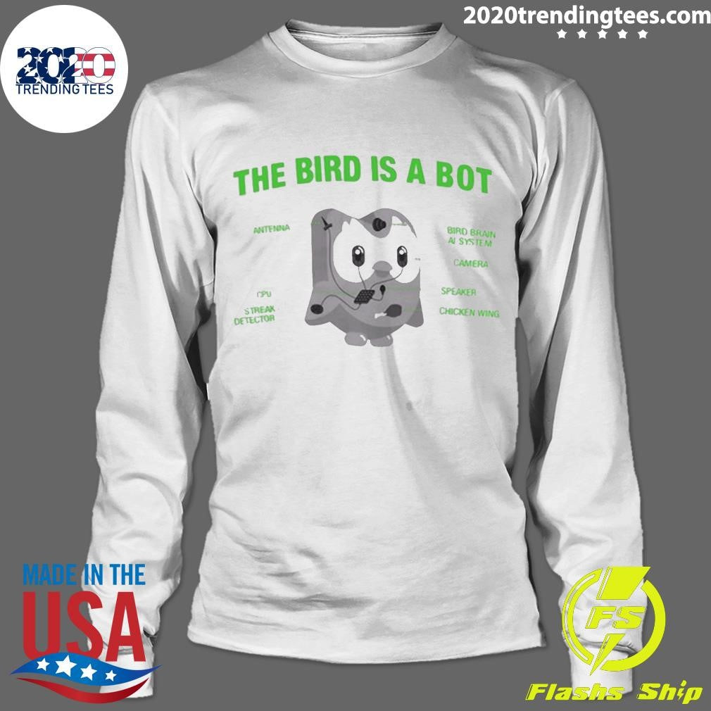 Nice The Bird Is A Bot - Adult & Kids T-Shirts, Sweatshirts & Hoodies apparel design preview 4