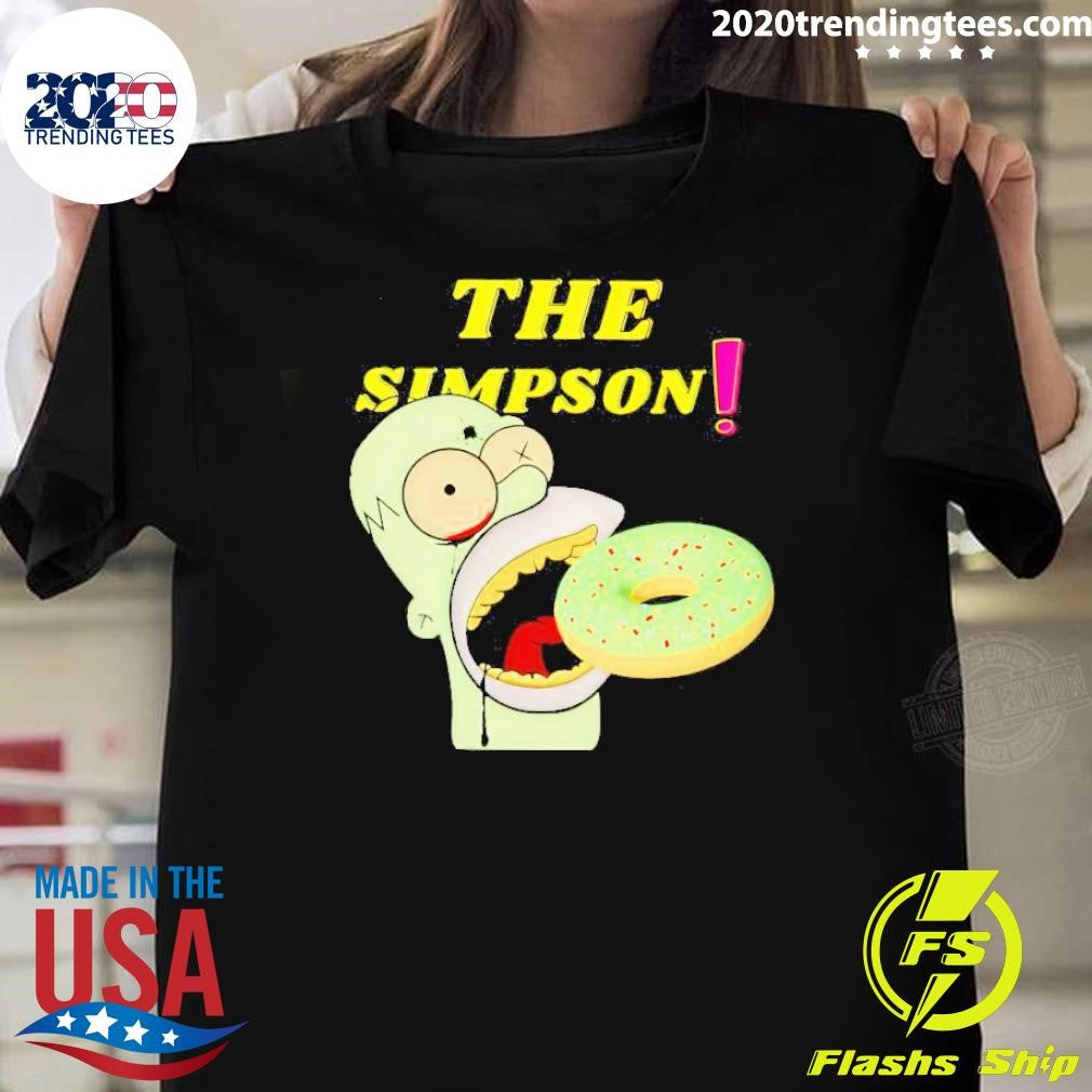 Nice The Simpson Eat Dunkin Donuts - Adult & Kids T-Shirts, Sweatshirts & Hoodies apparel design preview 1