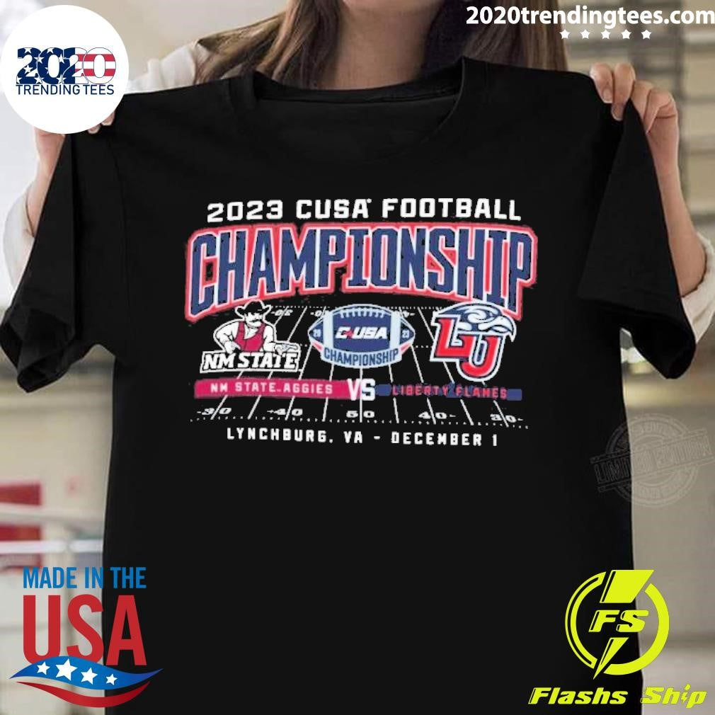Nice USA Football Championship 2023 NM State Aggies - Adult & Kids T-Shirts, Sweatshirts & Hoodies apparel design preview 1
