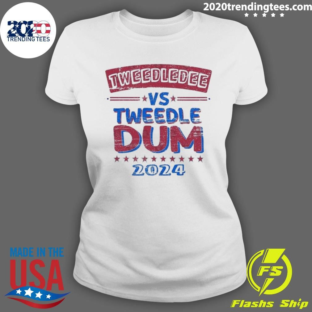 Nice Weedledee Vs Tweedledum 2024 - Adult & Kids T-Shirts, Sweatshirts & Hoodies apparel design preview 3