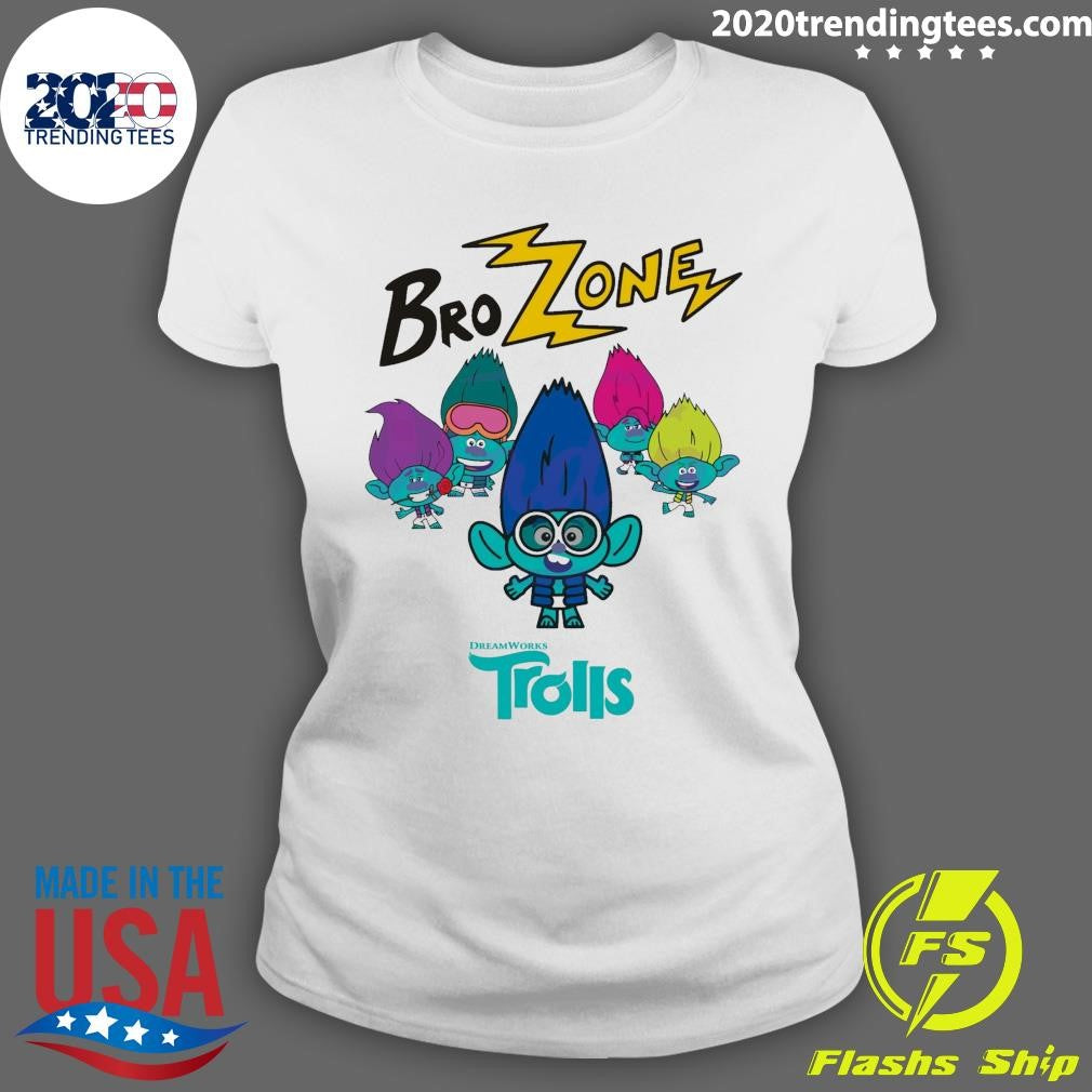 Nice brozone Trolls Dreamworks Band Together Cartoon - Adult & Kids T-Shirts, Sweatshirts & Hoodies apparel design preview 3