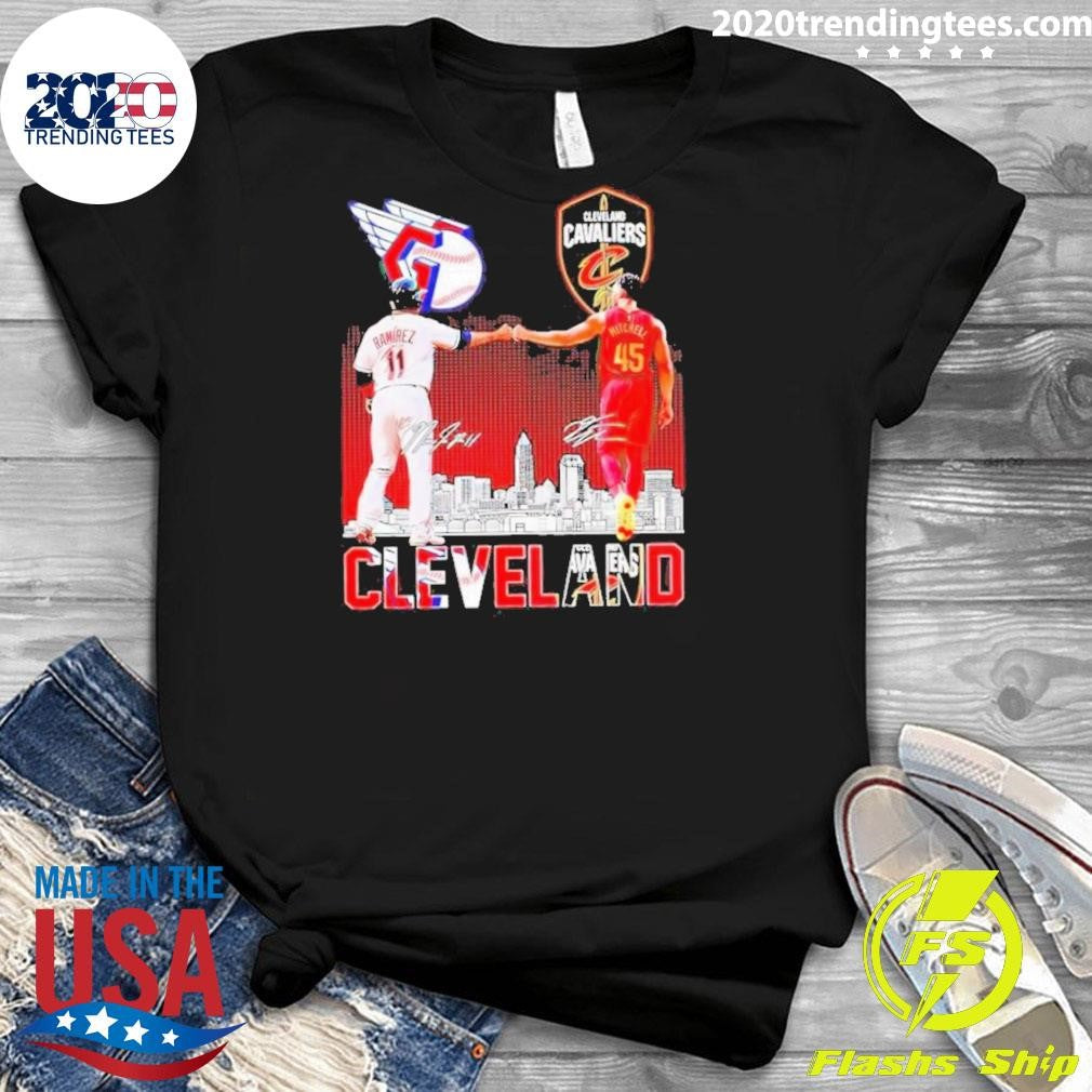 Nice cleveland City Skyline Ramirez And Mitchell - Adult & Kids T-Shirts, Sweatshirts & Hoodies apparel design preview 3