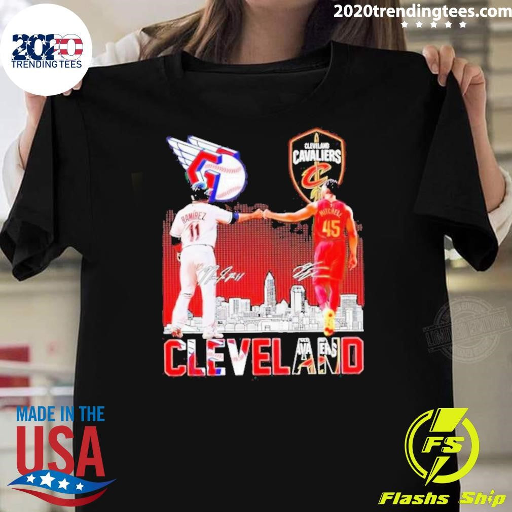 Nice cleveland City Skyline Ramirez And Mitchell - Adult & Kids T-Shirts, Sweatshirts & Hoodies apparel design preview 1
