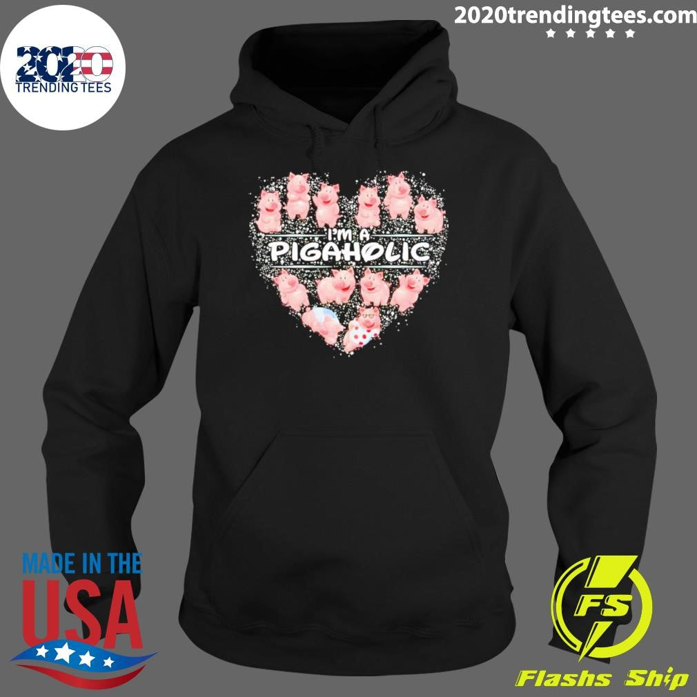 Nice i'm A Pig Aholic - Adult & Kids T-Shirts, Sweatshirts & Hoodies apparel design preview 2