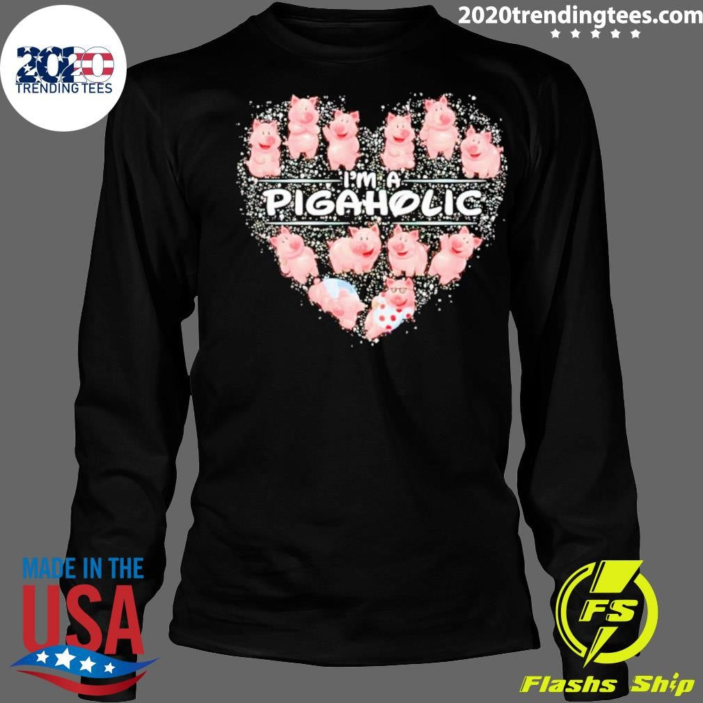 Nice i'm A Pig Aholic - Adult & Kids T-Shirts, Sweatshirts & Hoodies apparel design preview 4