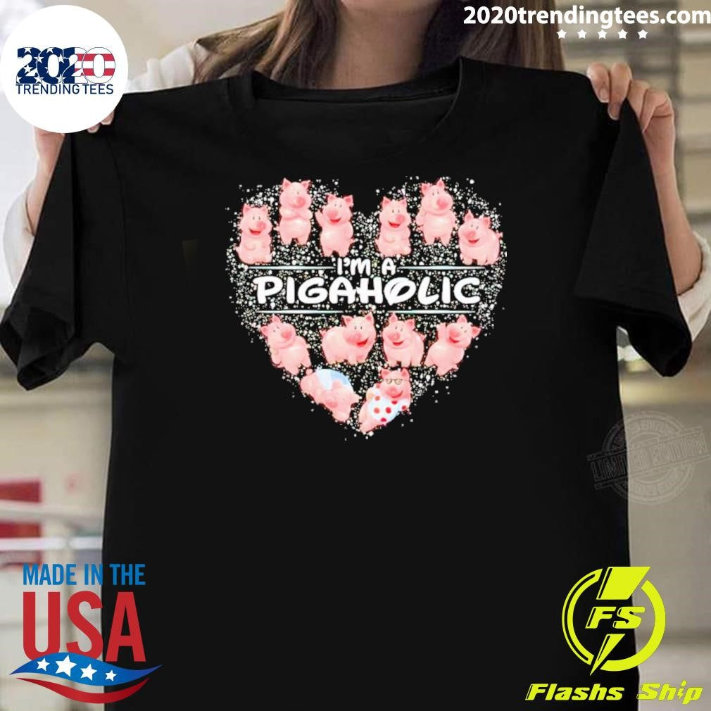 Nice i'm A Pig Aholic - Adult & Kids T-Shirts, Sweatshirts & Hoodies apparel design preview 1