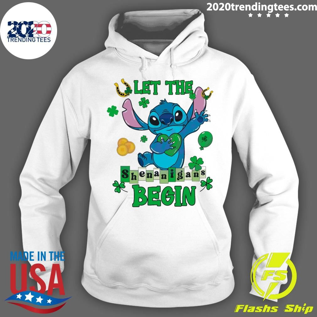 Nice let The Shenanigans Begin Stitch - Adult & Kids T-Shirts, Sweatshirts & Hoodies apparel design preview 2