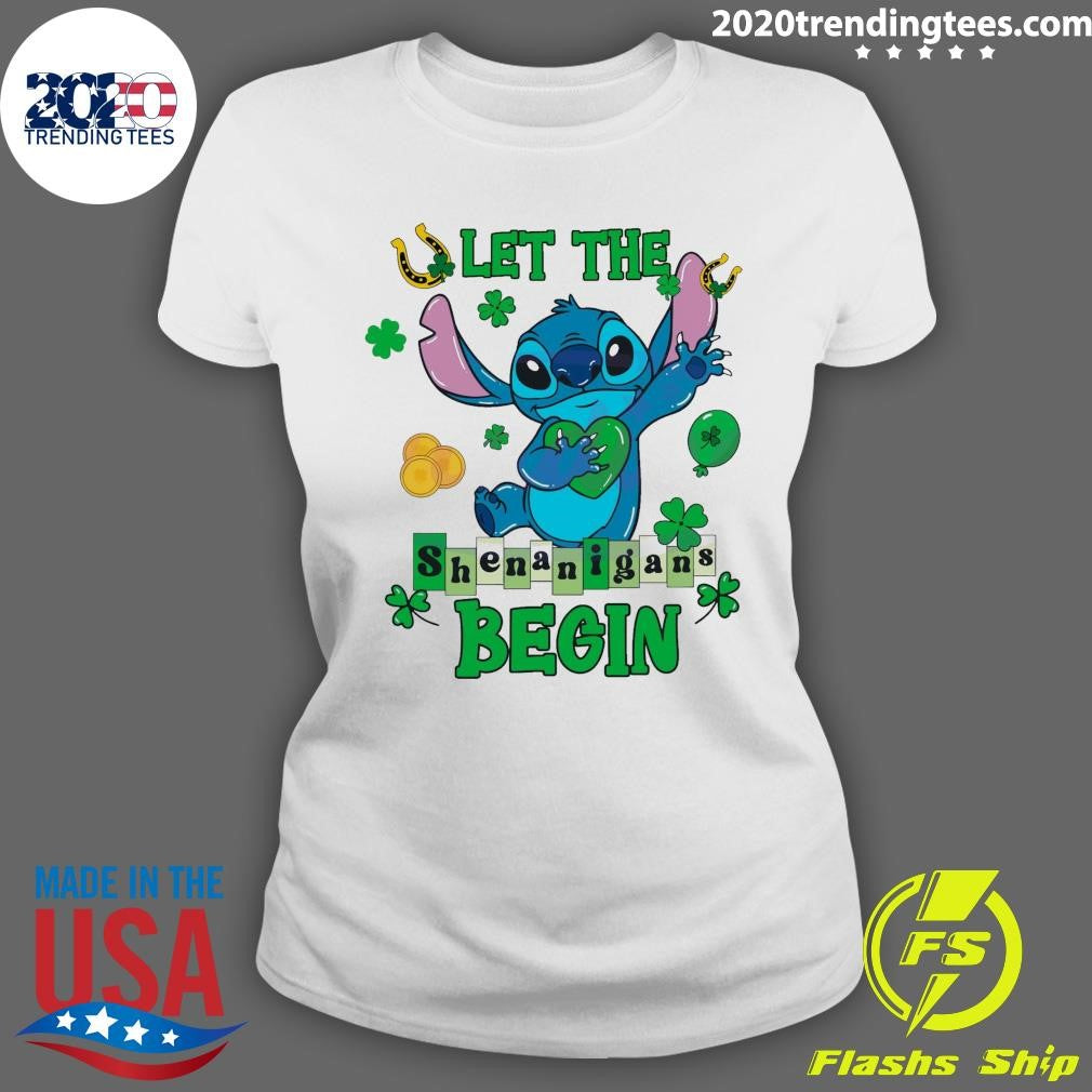 Nice let The Shenanigans Begin Stitch - Adult & Kids T-Shirts, Sweatshirts & Hoodies apparel design preview 3