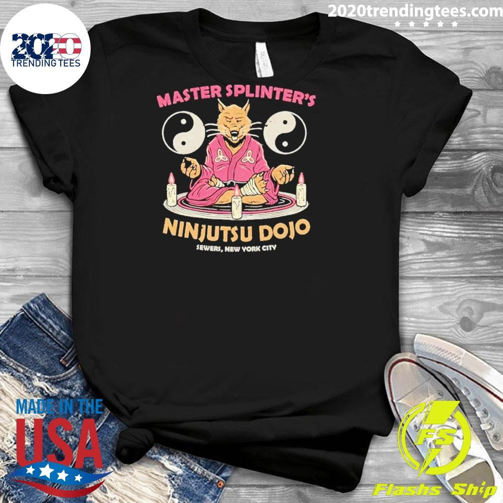 Nice master Splinter's Ninjutsu Dojo Sewers New York - Adult & Kids T-Shirts, Sweatshirts & Hoodies apparel design preview 3