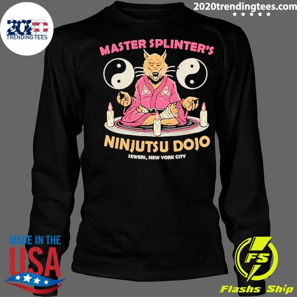 Nice master Splinter's Ninjutsu Dojo Sewers New York - Adult & Kids T-Shirts, Sweatshirts & Hoodies apparel design preview 4