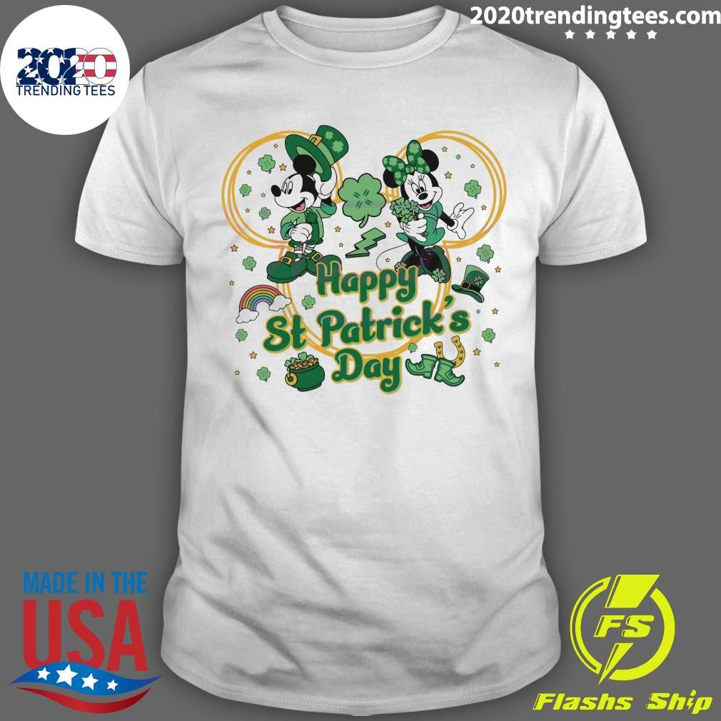 Nice st Patrick's Day Disney Happy - Adult & Kids T-Shirts, Sweatshirts & Hoodies apparel design preview 1