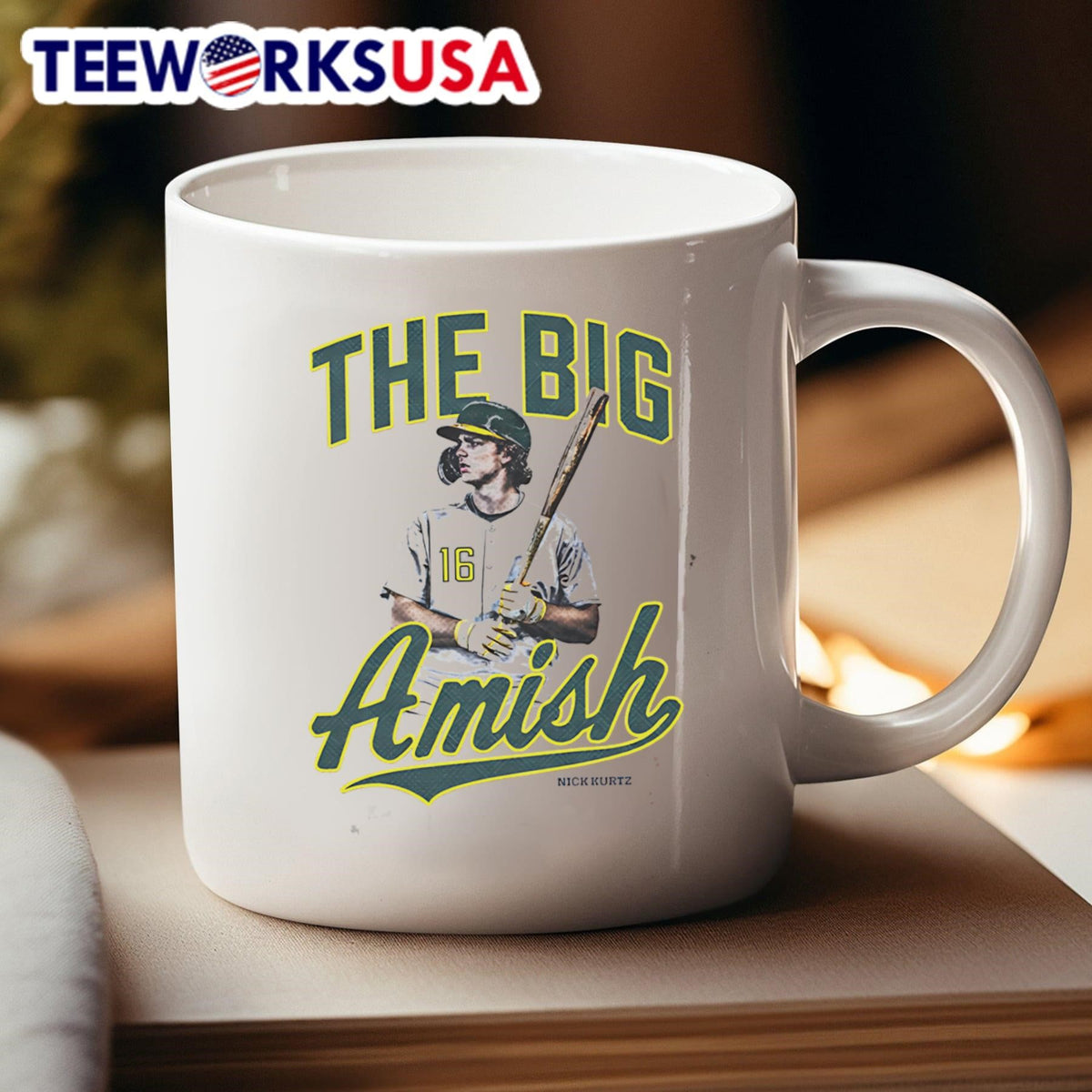 Nick Kurtz the big Amish - Adult & Kids T-Shirts, Sweatshirts & Hoodies apparel design preview 4