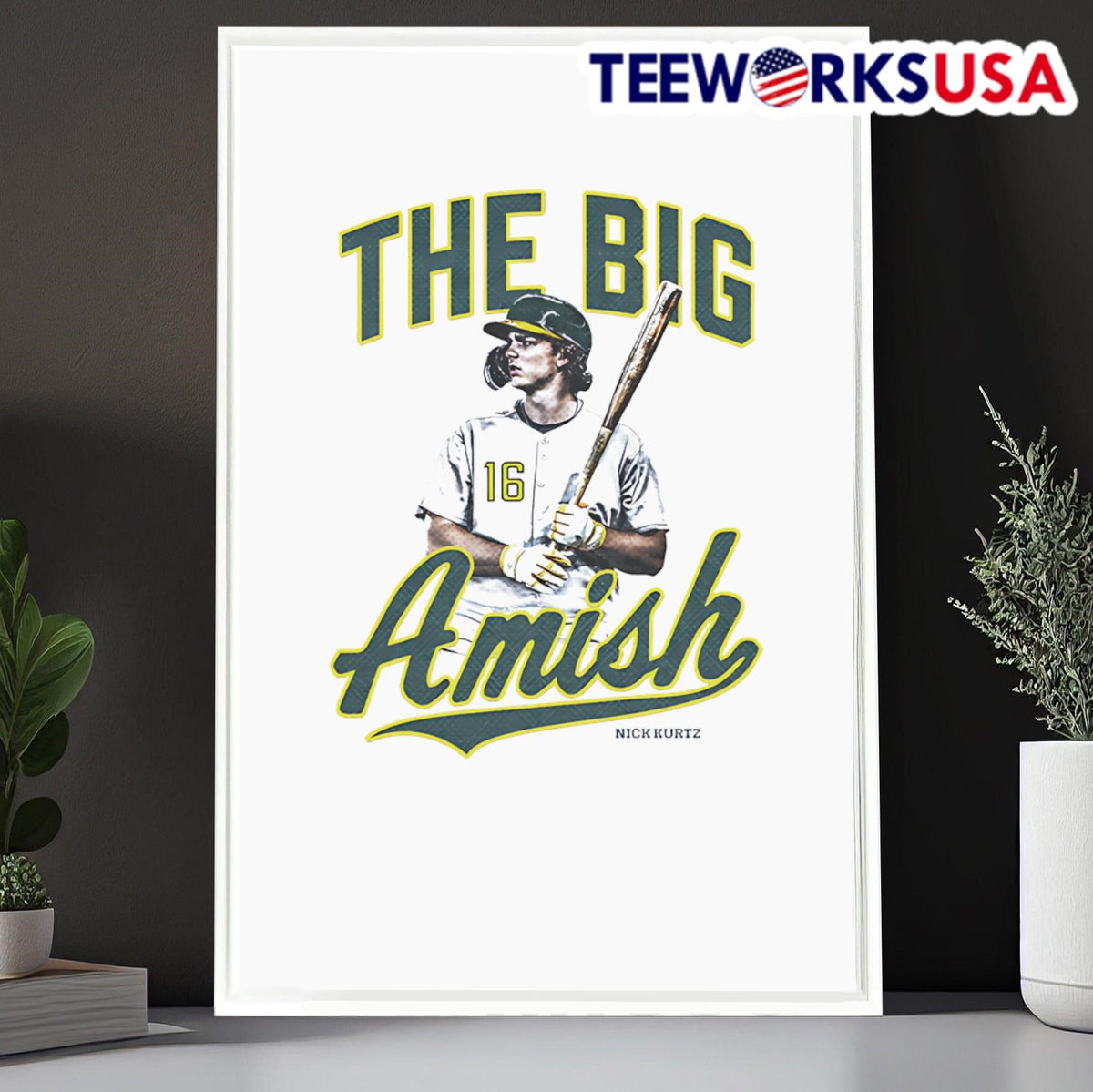 Nick Kurtz the big Amish - Adult & Kids T-Shirts, Sweatshirts & Hoodies apparel design preview 6