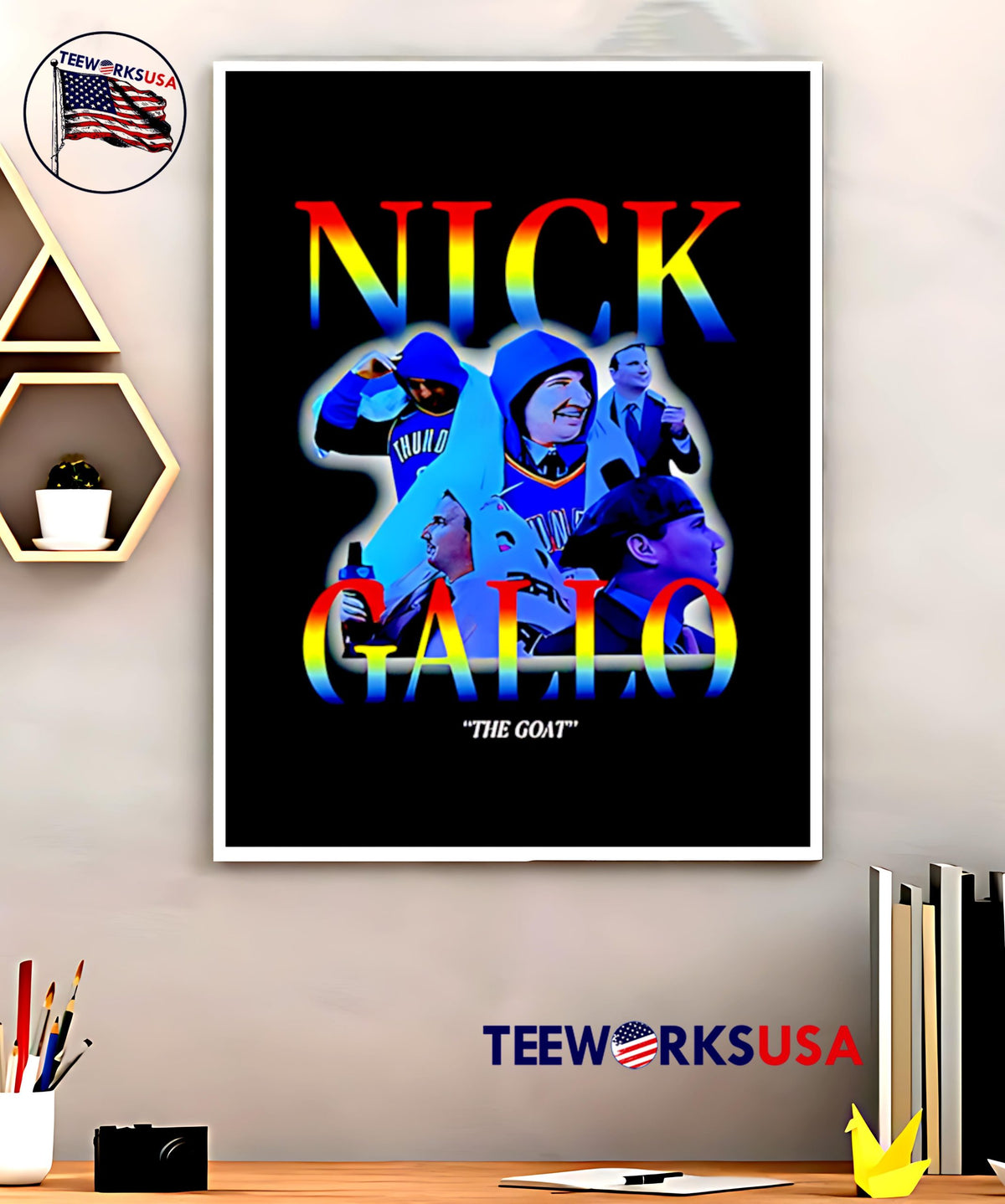 Nick gallo the goat - Adult & Kids T-Shirts, Sweatshirts & Hoodies apparel design preview 5