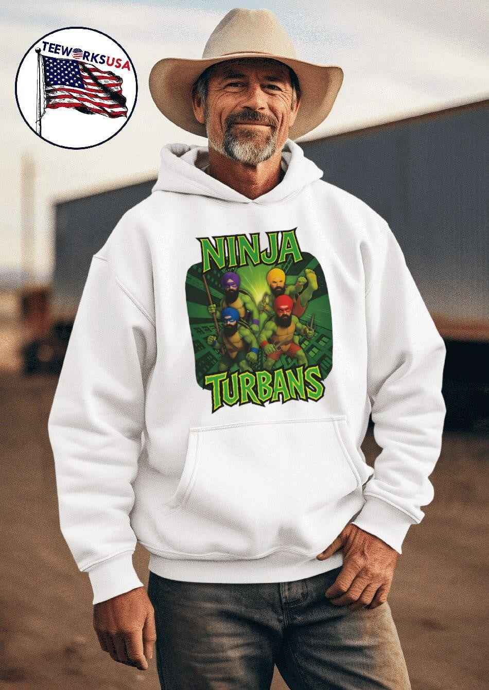 Ninja Turbans funny - Adult & Kids T-Shirts, Sweatshirts & Hoodies apparel design preview 2